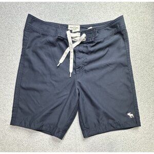 Abercrombie & Fitch Board Shorts Adult Extra Large Blue White Surf Ocean Mens
